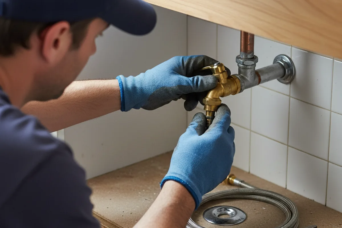 Shutoff valve and fitting work during Emergency Plumbing in Cherry Valley